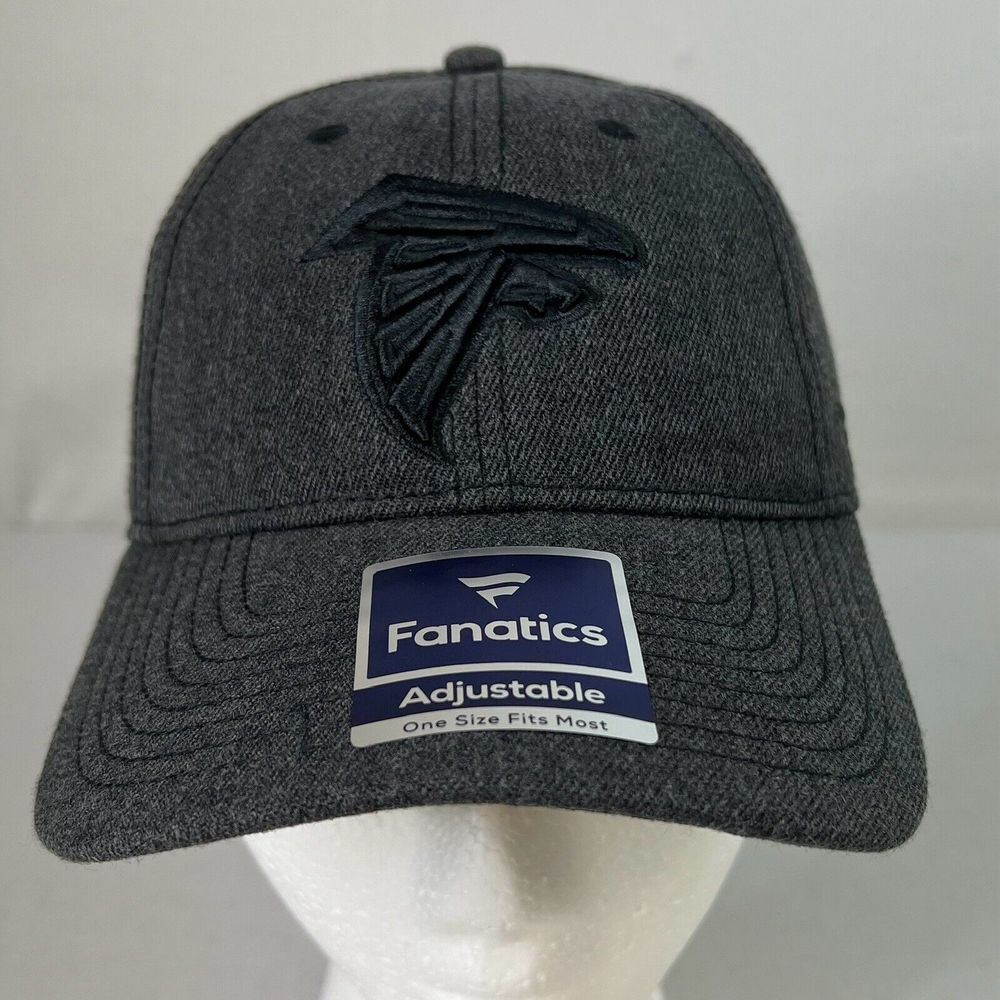 Fanatics Men Charcoal Grey Atlanta Falcons Snap Back Hat Cap‎ BRAND NEW